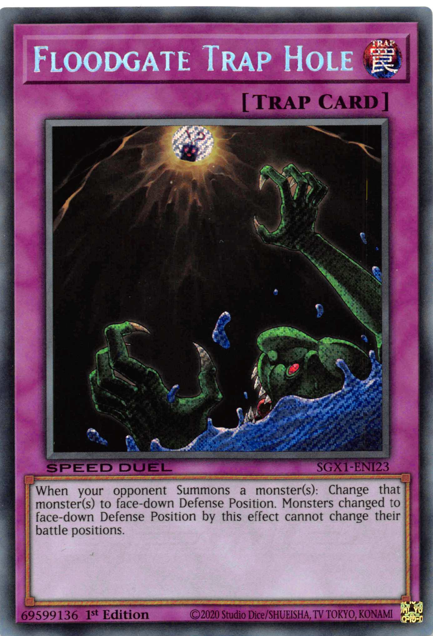 Floodgate Trap Hole [SGX1-ENI23] Secret Rare | Game Master's Emporium (The New GME)