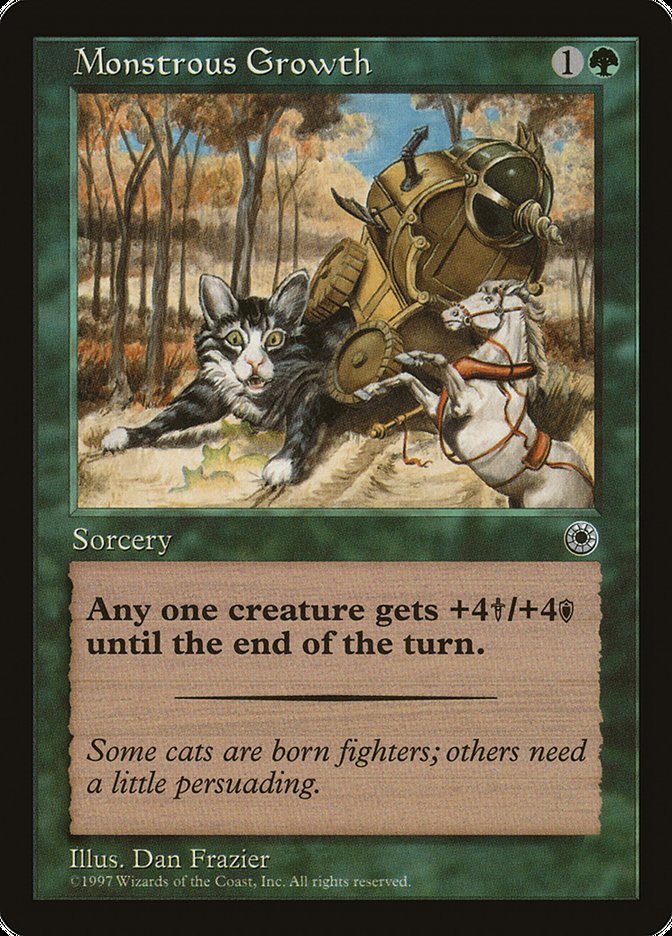 Monstrous Growth (With Flavor Text) [Portal] | Game Master's Emporium (The New GME)