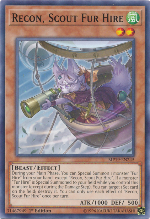 Recon, Scout Fur Hire [MP19-EN245] Common | Game Master's Emporium (The New GME)