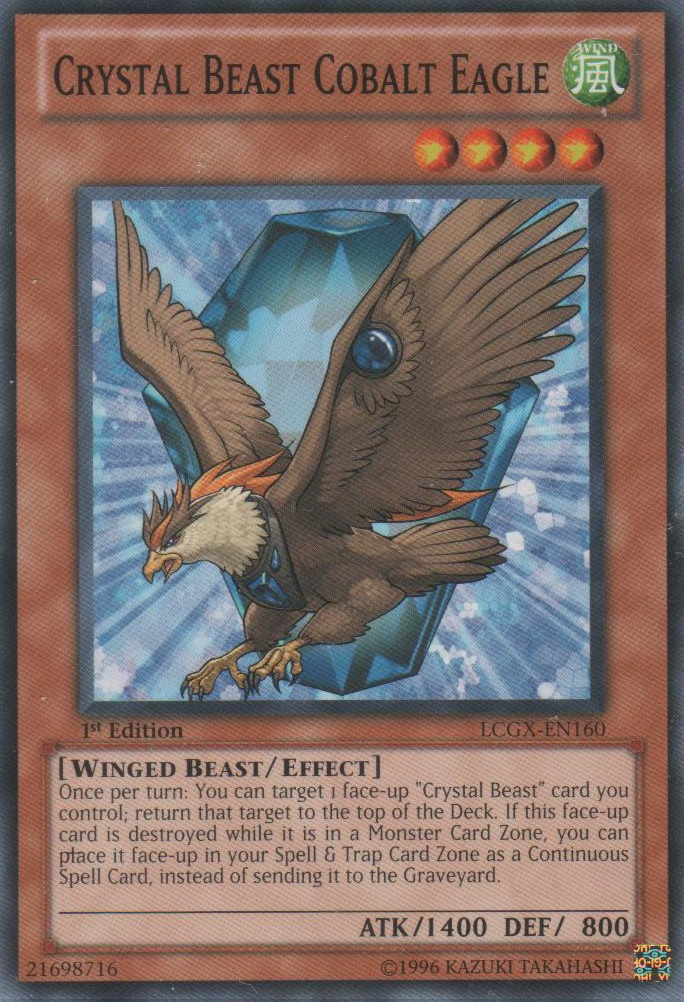 Crystal Beast Cobalt Eagle [LCGX-EN160] Common | Game Master's Emporium (The New GME)