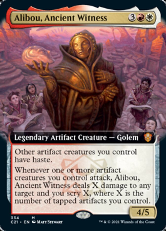 Alibou, Ancient Witness (Extended Art) [Commander 2021] | Game Master's Emporium (The New GME)