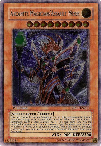 Arcanite Magician/Assault Mode [CRMS-EN021] Ultimate Rare | Game Master's Emporium (The New GME)