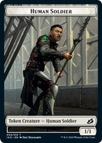 Human Soldier (004) // Zombie Double-Sided Token [Commander 2020 Tokens] | Game Master's Emporium (The New GME)