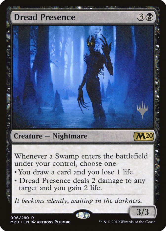 Dread Presence (Promo Pack) [Core Set 2020 Promos] | Game Master's Emporium (The New GME)