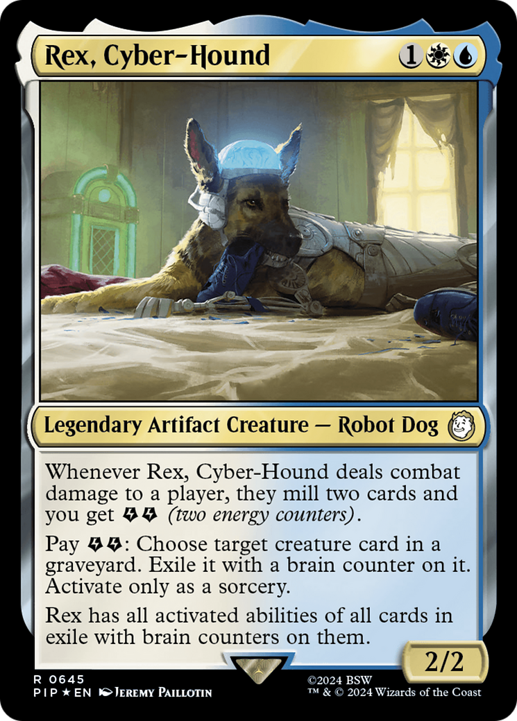 Rex, Cyber-Hound (Surge Foil) [Fallout] | Game Master's Emporium (The New GME)