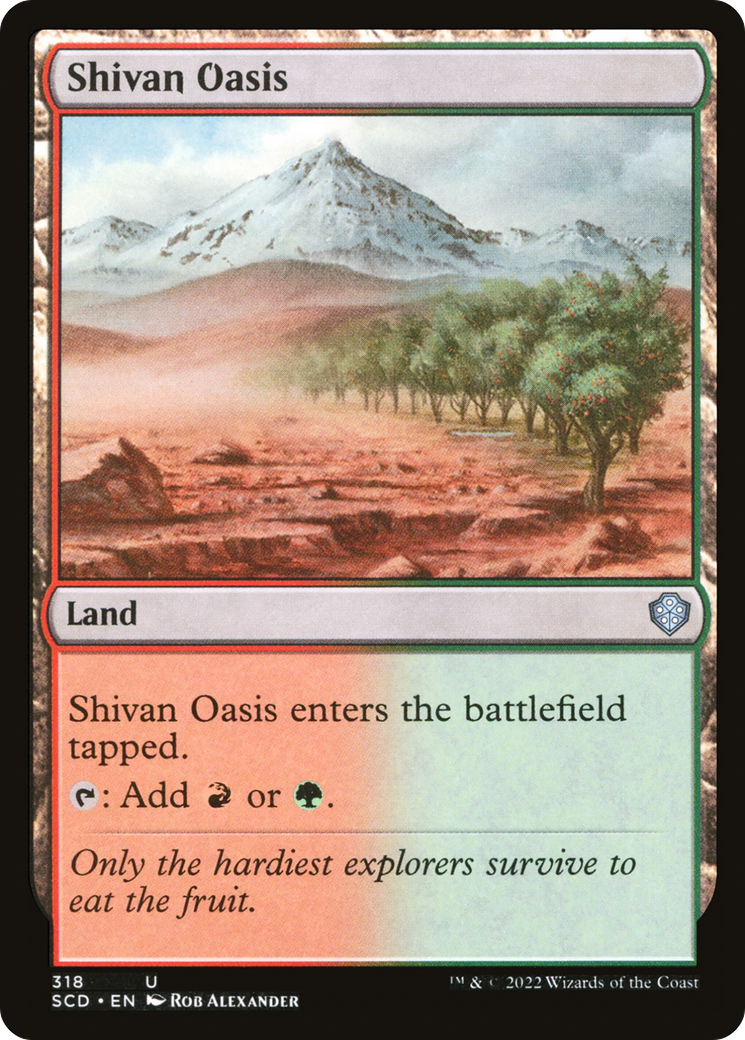 Shivan Oasis [Starter Commander Decks] | Game Master's Emporium (The New GME)
