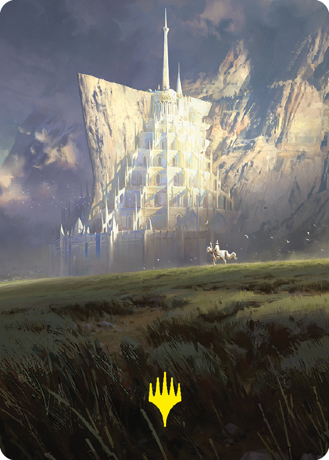 Minas Tirith Art Card (Gold-Stamped Signature) [The Lord of the Rings: Tales of Middle-earth Art Series] | Game Master's Emporium (The New GME)