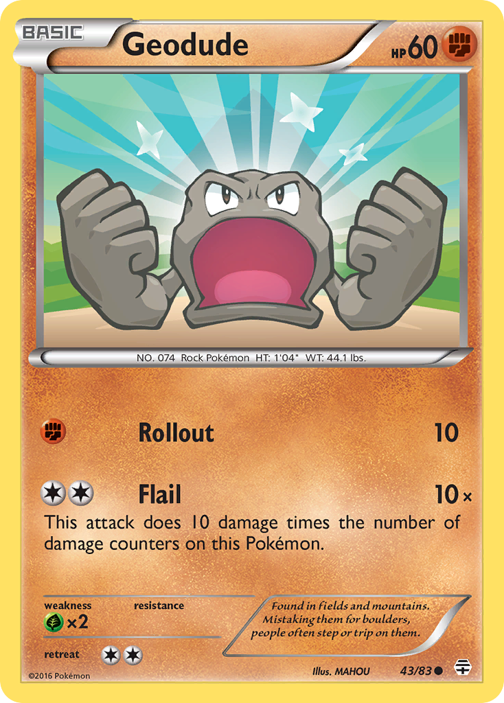 Geodude (43/83) [XY: Generations] | Game Master's Emporium (The New GME)