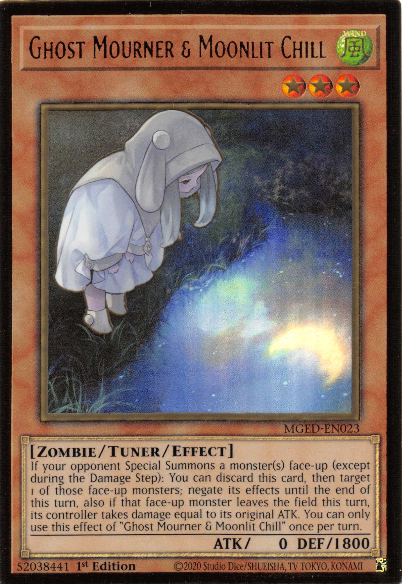 Ghost Mourner & Moonlit Chill (Alternate Art) [MGED-EN023] Gold Rare | Game Master's Emporium (The New GME)