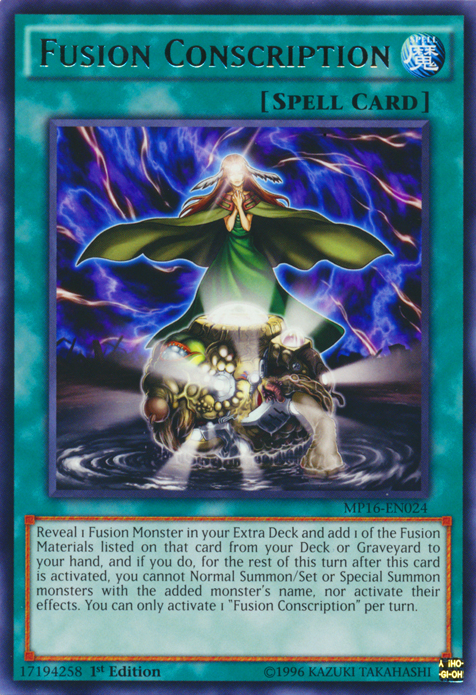 Fusion Conscription [MP16-EN024] Rare | Game Master's Emporium (The New GME)