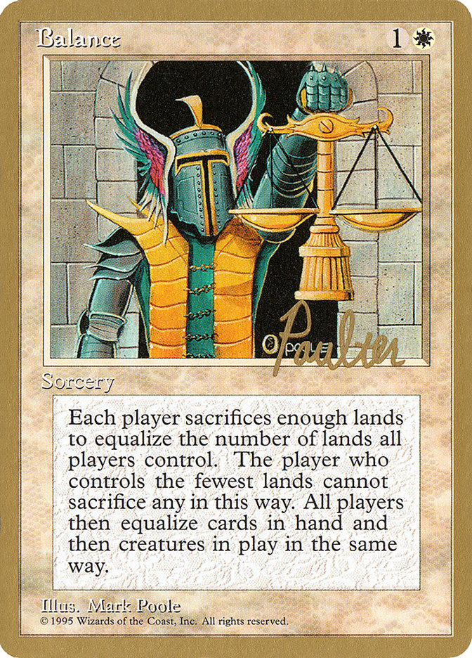 Balance (Preston Poulter) [Pro Tour Collector Set] | Game Master's Emporium (The New GME)