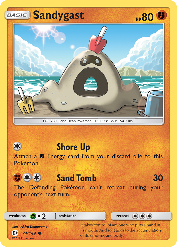 Sandygast (74/149) [Sun & Moon: Base Set] | Game Master's Emporium (The New GME)