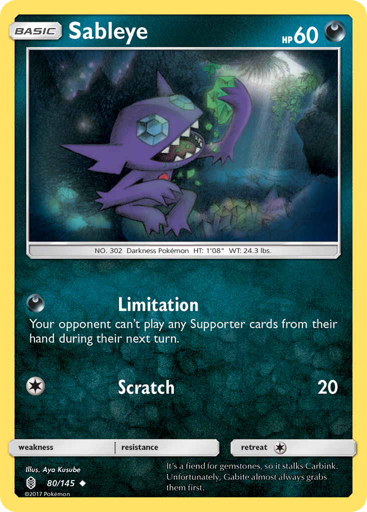 Sableye (80/145) [Sun & Moon: Guardians Rising] | Game Master's Emporium (The New GME)