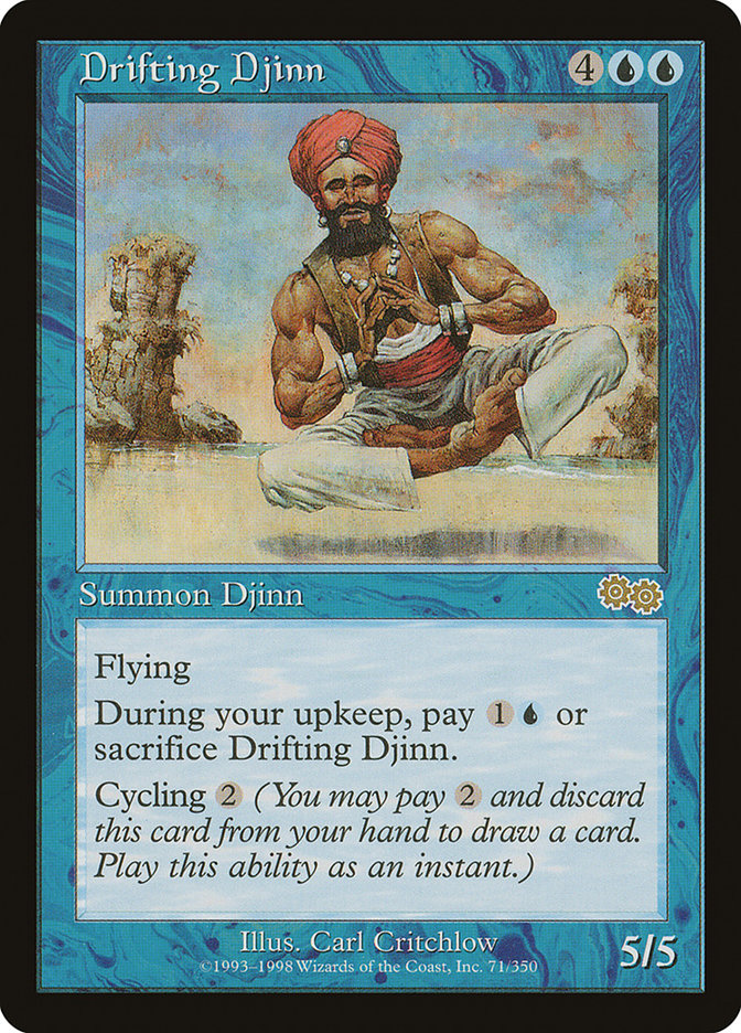 Drifting Djinn [Urza's Saga] | Game Master's Emporium (The New GME)