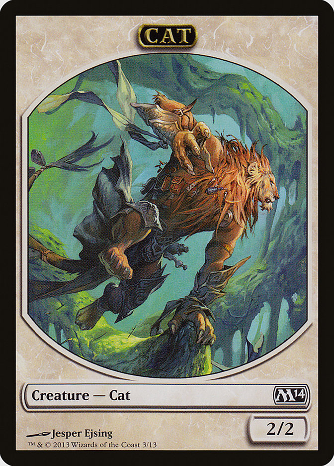 Cat Token [Magic 2014 Tokens] | Game Master's Emporium (The New GME)