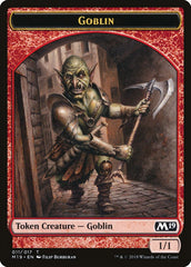 Knight // Goblin Double-Sided Token (Game Night) [Core Set 2019 Tokens] | Game Master's Emporium (The New GME)