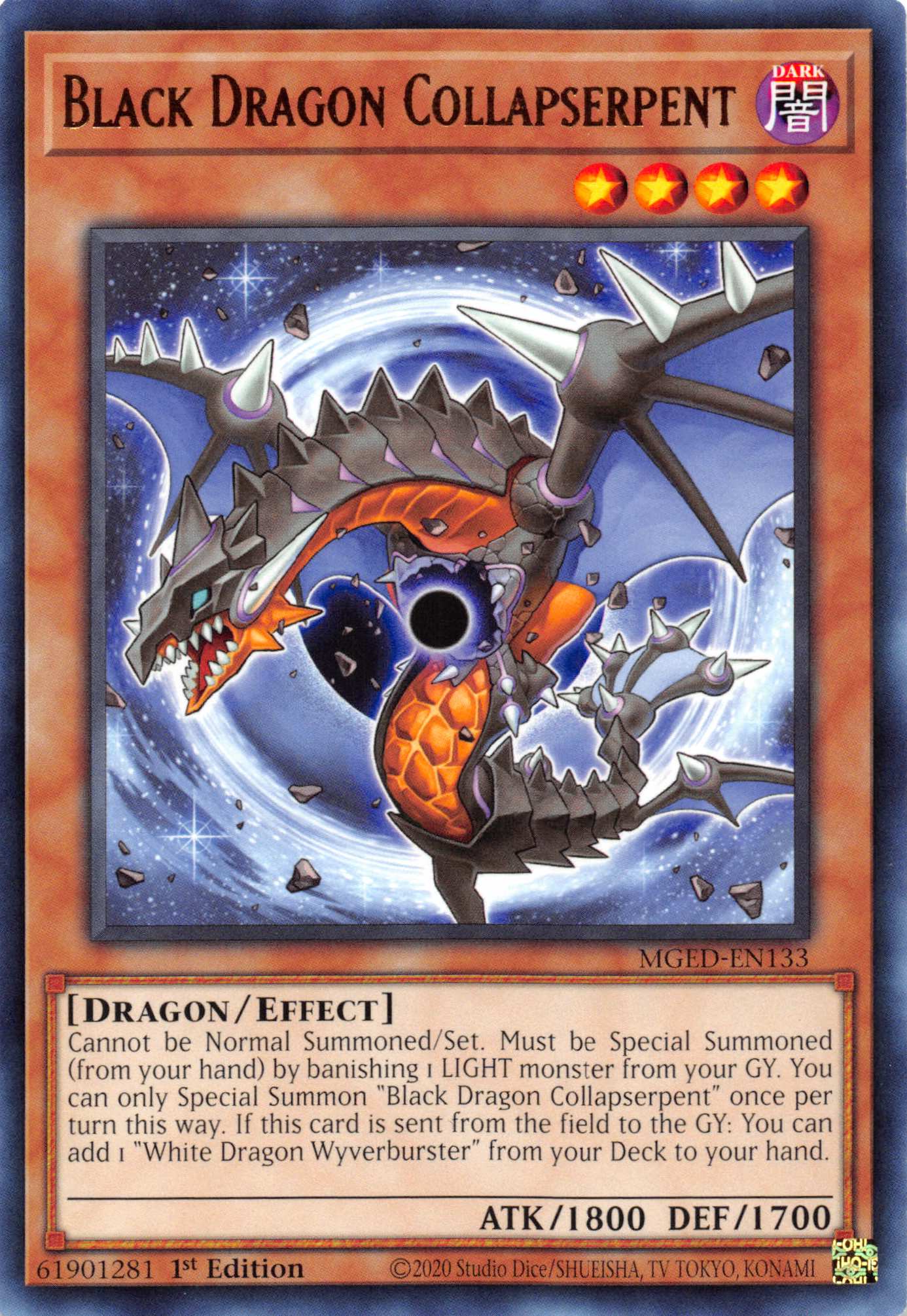 Black Dragon Collapserpent [MGED-EN133] Rare | Game Master's Emporium (The New GME)