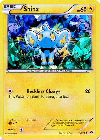 Shinx (43/99) (Cracked Ice Holo) (Blister Exclusive) [Black & White: Next Destinies] | Game Master's Emporium (The New GME)