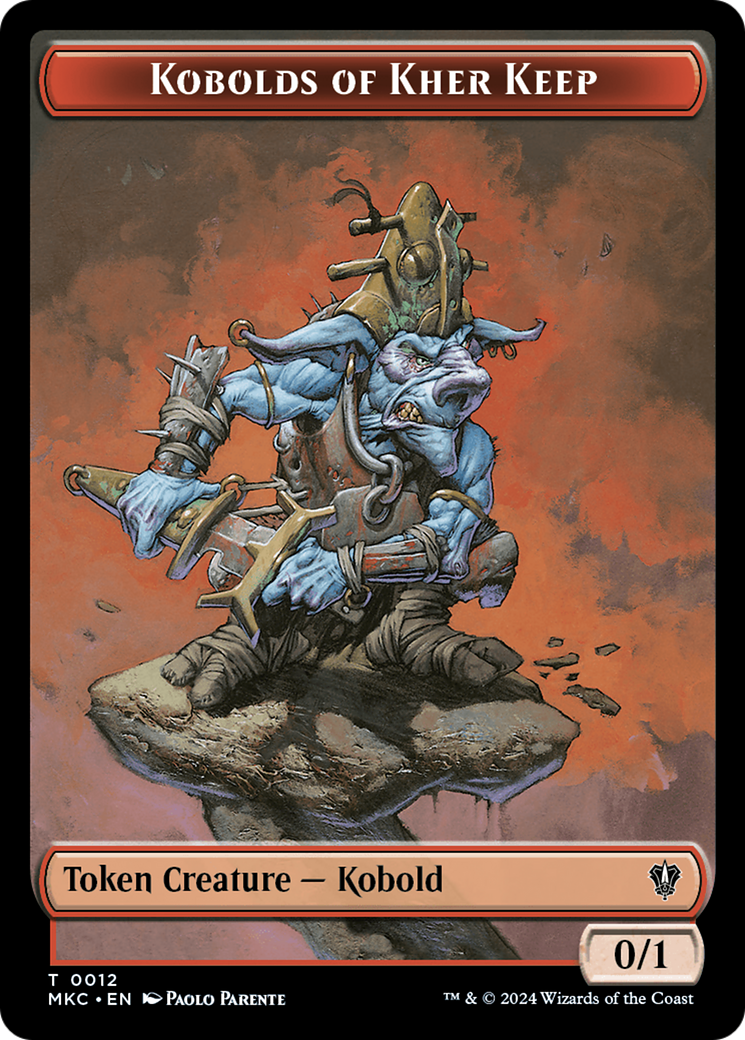 Gold // Kobolds of Kher Keep Double-Sided Token [Murders at Karlov Manor Commander Tokens] | Game Master's Emporium (The New GME)