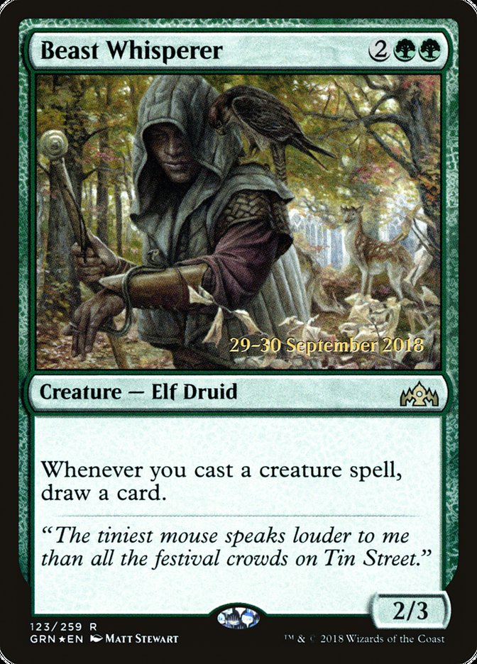 Beast Whisperer [Guilds of Ravnica Prerelease Promos] | Game Master's Emporium (The New GME)