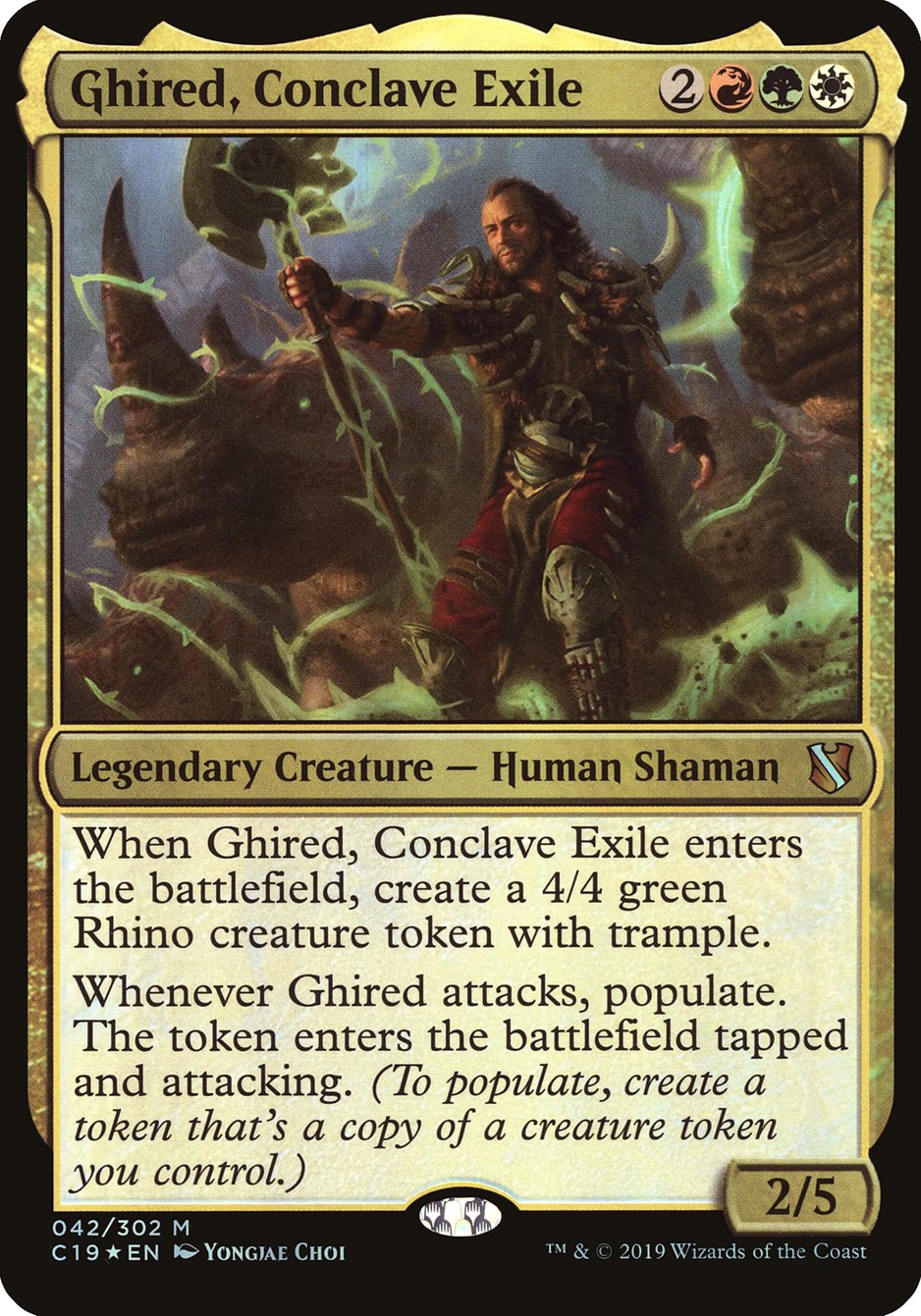 Ghired, Conclave Exile (Oversized) [Commander 2019 Oversized] | Game Master's Emporium (The New GME)