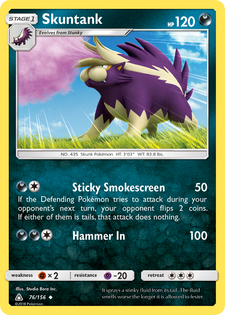 Skuntank (76/156) [Sun & Moon: Ultra Prism] | Game Master's Emporium (The New GME)