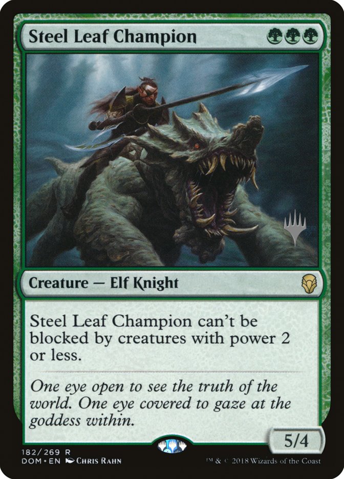 Steel Leaf Champion (Promo Pack) [Dominaria Promos] | Game Master's Emporium (The New GME)