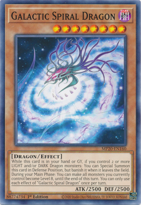 Galactic Spiral Dragon [MP20-EN160] Common | Game Master's Emporium (The New GME)