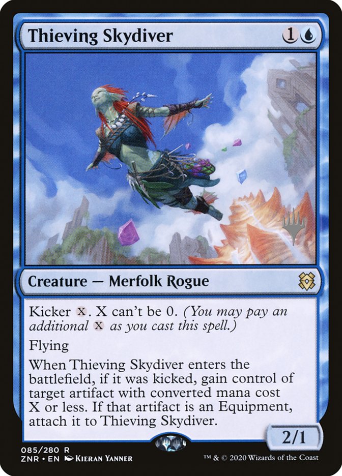 Thieving Skydiver (Promo Pack) [Zendikar Rising Promos] | Game Master's Emporium (The New GME)