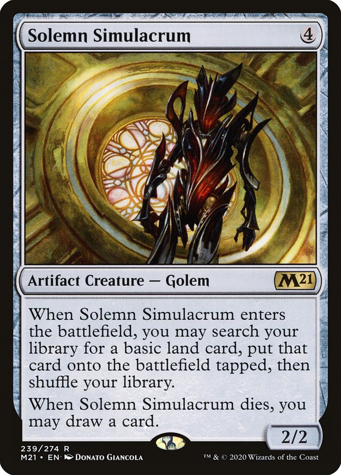Solemn Simulacrum [Core Set 2021] | Game Master's Emporium (The New GME)