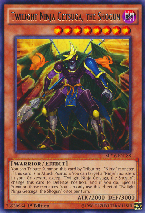 Twilight Ninja Getsuga, the Shogun [MP16-EN188] Rare | Game Master's Emporium (The New GME)