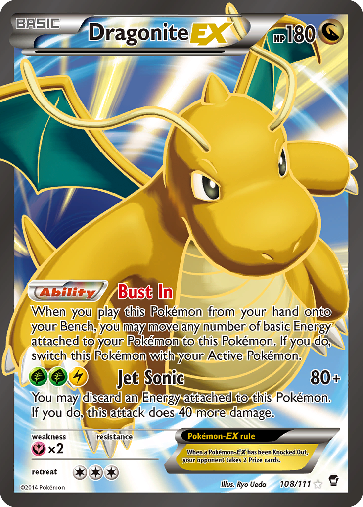 Dragonite EX (108/111) [XY: Furious Fists] | Game Master's Emporium (The New GME)