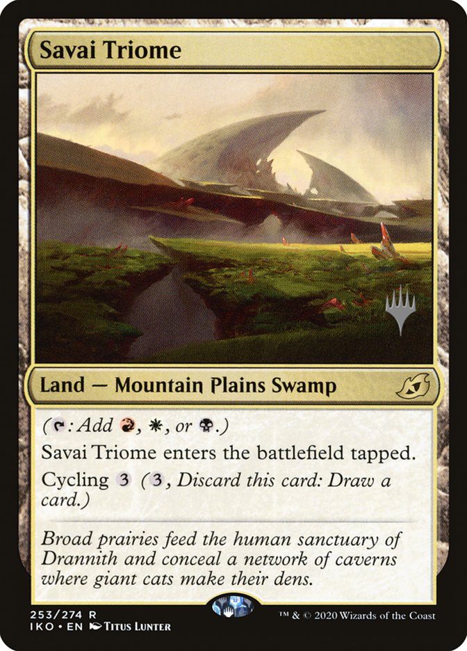 Savai Triome (Promo Pack) [Ikoria: Lair of Behemoths Promos] | Game Master's Emporium (The New GME)