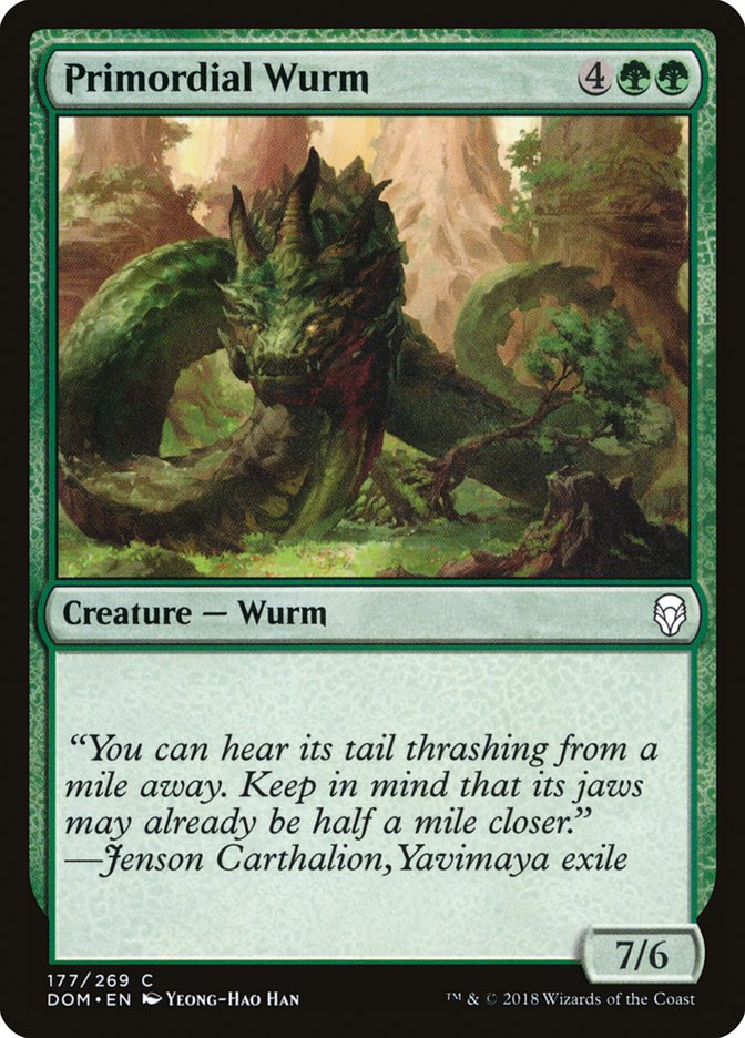 Primordial Wurm [Dominaria] | Game Master's Emporium (The New GME)