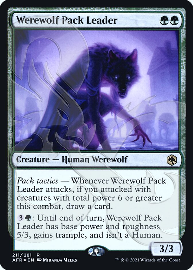 Werewolf Pack Leader (Ampersand Promo) [Dungeons & Dragons: Adventures in the Forgotten Realms Promos] | Game Master's Emporium (The New GME)