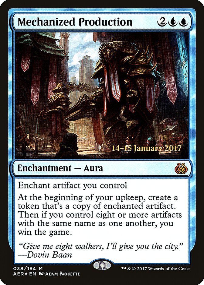 Mechanized Production [Aether Revolt Prerelease Promos] | Game Master's Emporium (The New GME)