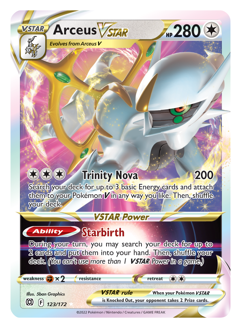 Arceus VSTAR (123/172) (Jumbo Card) [Sword & Shield: Brilliant Stars] | Game Master's Emporium (The New GME)