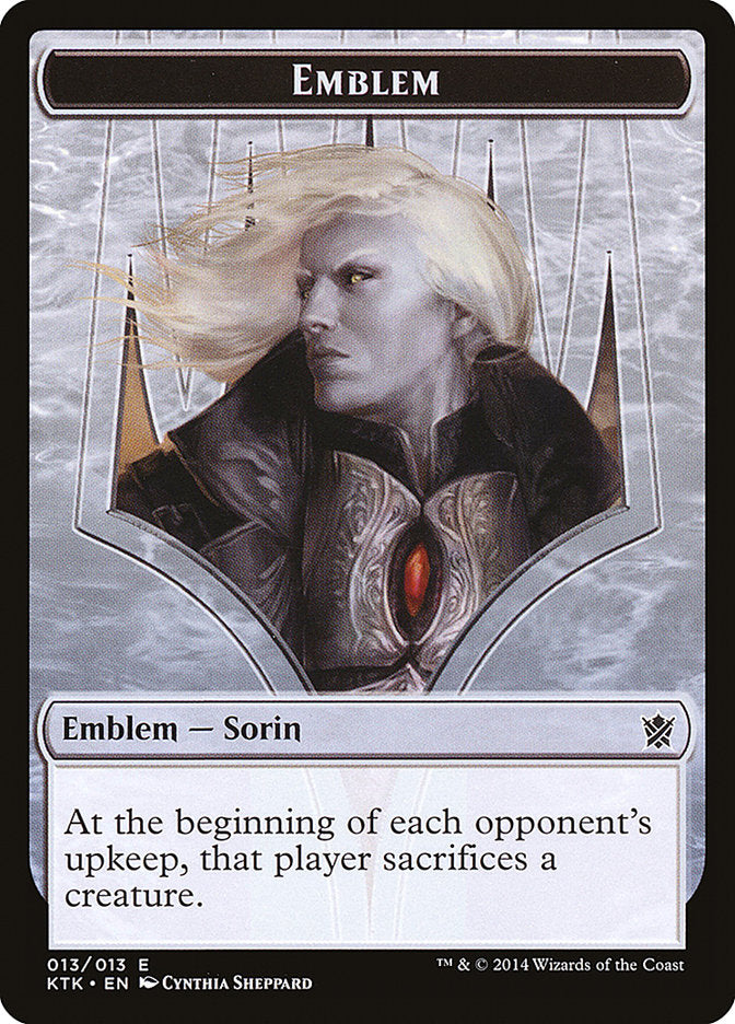 Sorin, Solemn Visitor Emblem [Khans of Tarkir Tokens] | Game Master's Emporium (The New GME)