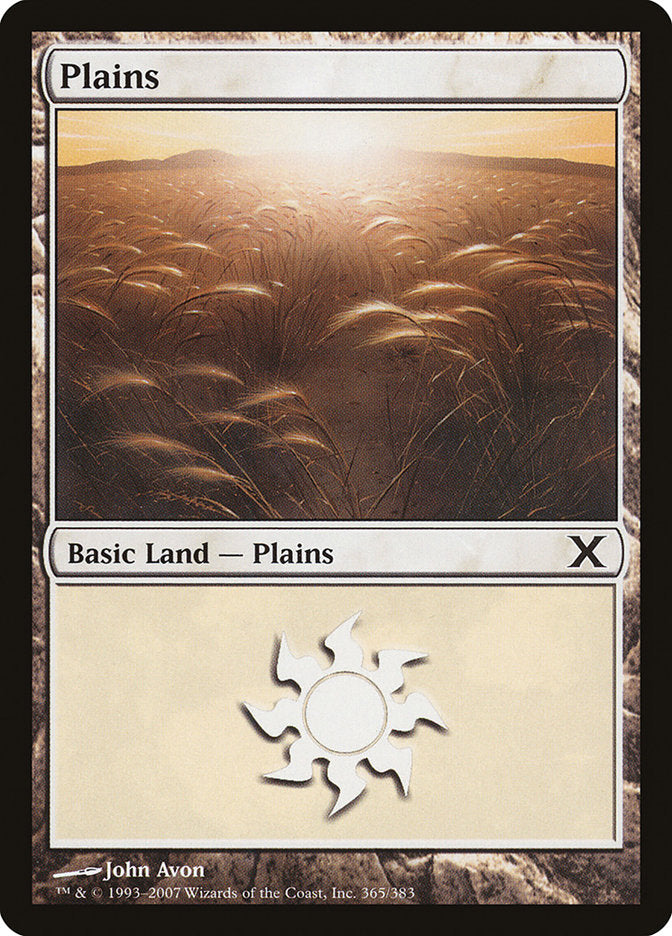 Plains (365) [Tenth Edition] | Game Master's Emporium (The New GME)
