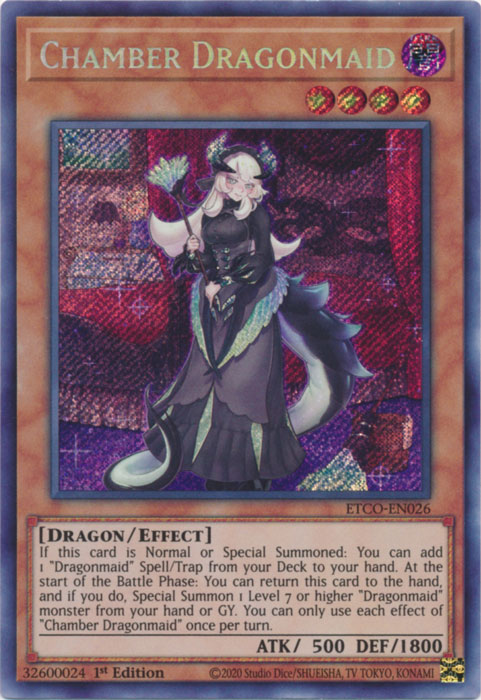 Chamber Dragonmaid [ETCO-EN026] Secret Rare | Game Master's Emporium (The New GME)