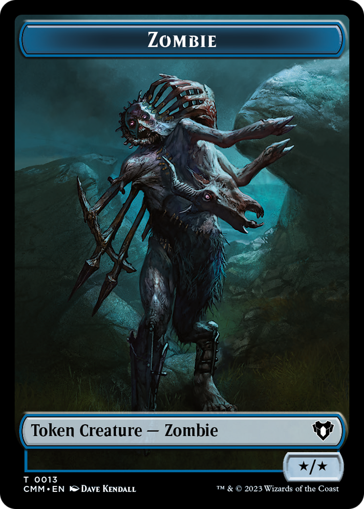 Zombie Token (13) [Commander Masters Tokens] | Game Master's Emporium (The New GME)