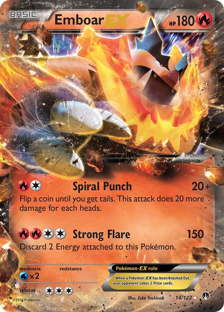 Emboar EX (14/122) [XY: BREAKpoint] | Game Master's Emporium (The New GME)