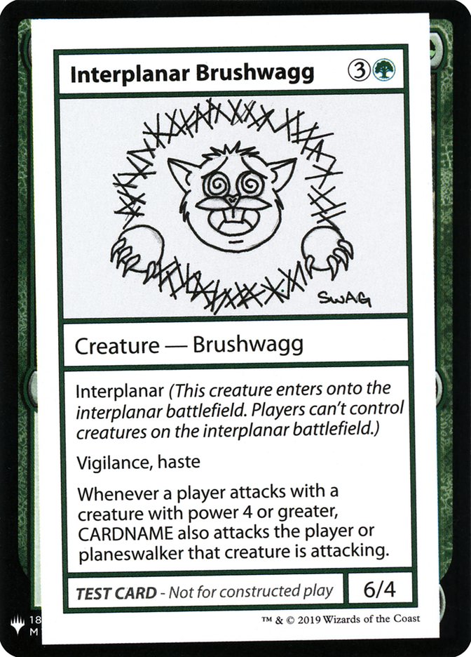 Interplanar Brushwagg [Mystery Booster Playtest Cards] | Game Master's Emporium (The New GME)