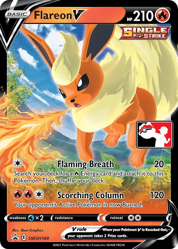 Flareon V (SWSH149) [Prize Pack Series One] | Game Master's Emporium (The New GME)
