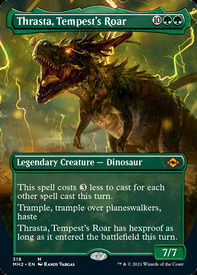 Thrasta, Tempest's Roar (Borderless Alternate Art) [Modern Horizons 2] | Game Master's Emporium (The New GME)