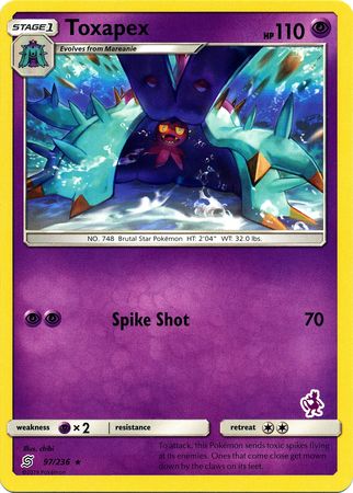 Toxapex (97/236) (Mewtwo Deck) [Battle Academy 2020] | Game Master's Emporium (The New GME)