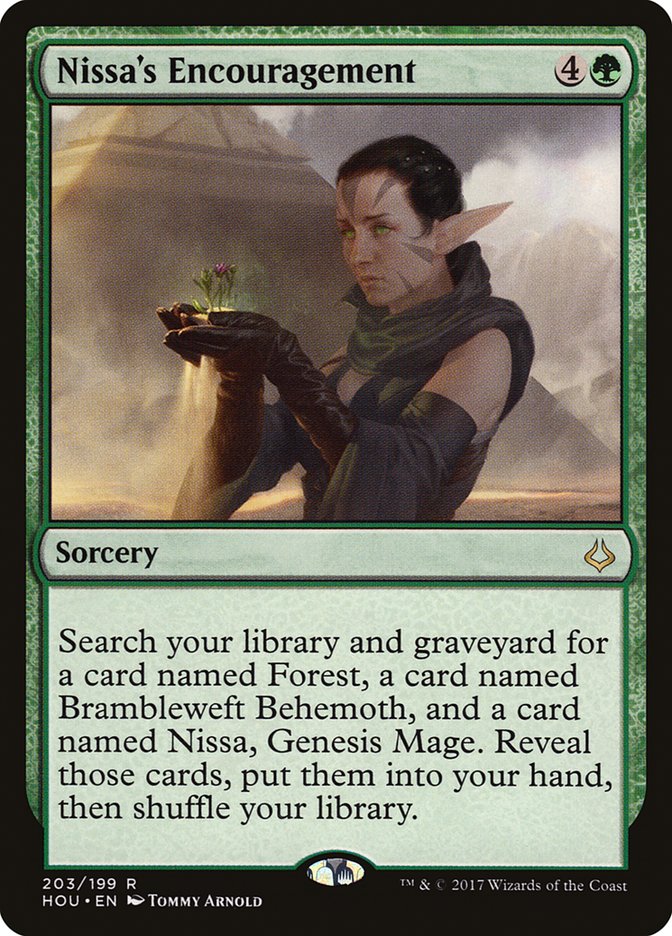 Nissa's Encouragement [Hour of Devastation] | Game Master's Emporium (The New GME)