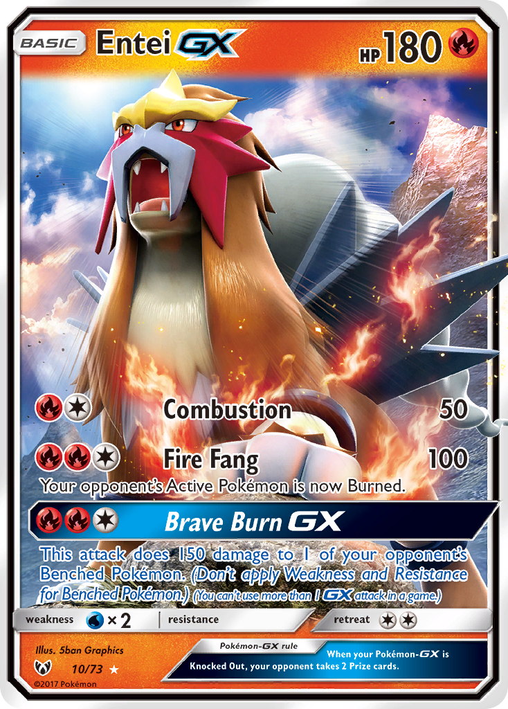 Entei GX (10/73) [Sun & Moon: Shining Legends] | Game Master's Emporium (The New GME)