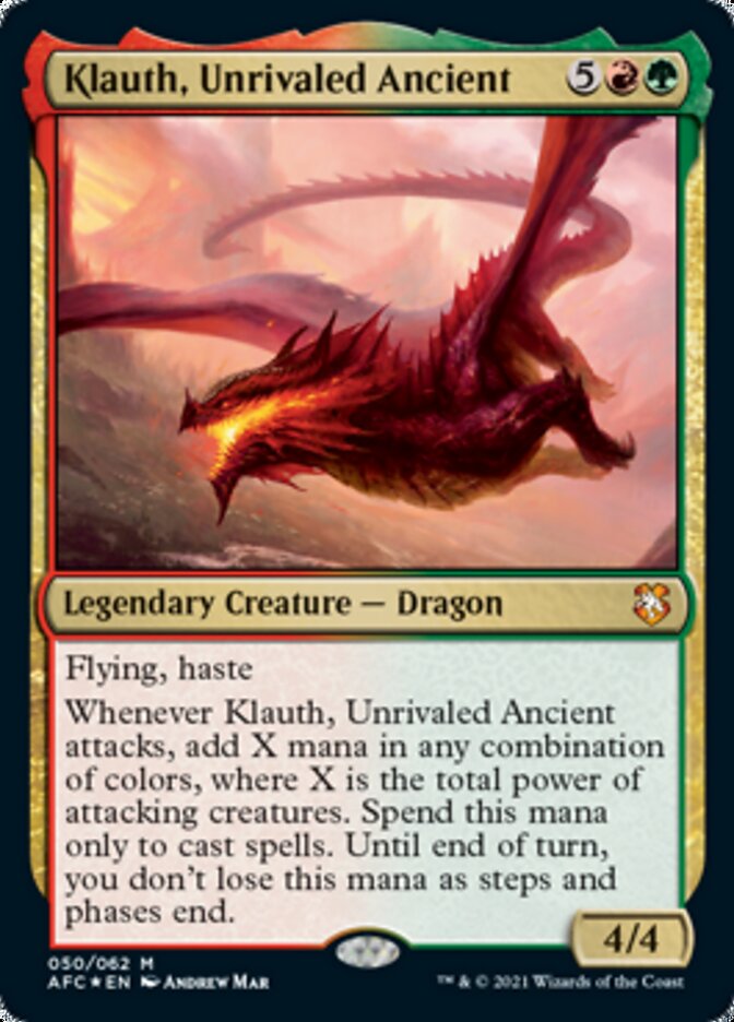 Klauth, Unrivaled Ancient [Dungeons & Dragons: Adventures in the Forgotten Realms Commander] | Game Master's Emporium (The New GME)