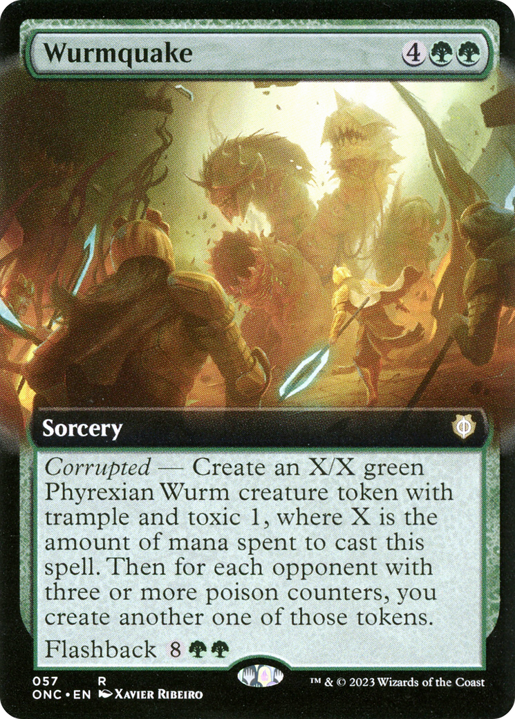 Wurmquake (Extended Art) [Phyrexia: All Will Be One Commander] | Game Master's Emporium (The New GME)